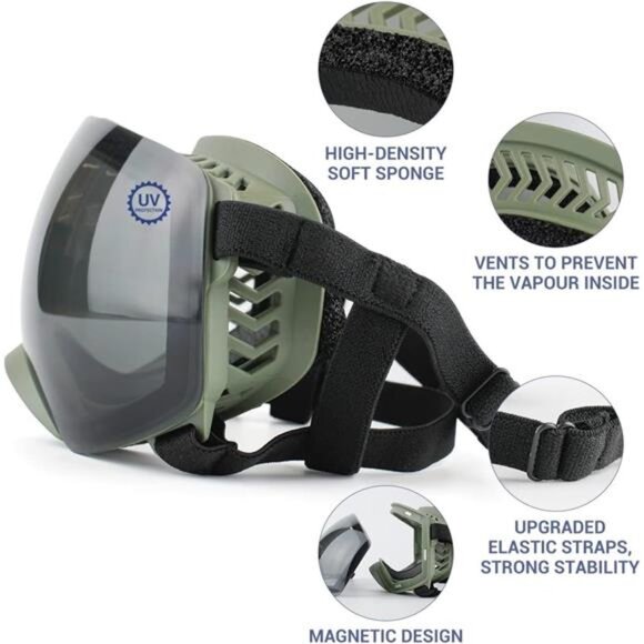 Dog Goggles Large Breed Anti-UV Dog Sunglasses for Medium-Large Dogs Anti-Fog - Picture 3 of 7